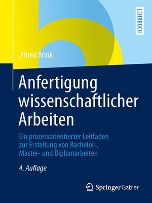 cover image of Anfertigung wissenschaftlicher Arbeiten